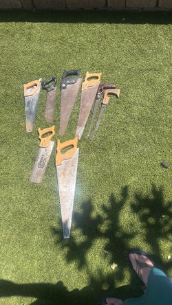 Assorted handsaws