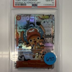 One Piece Chopper Manga Prb-01 PSA 10