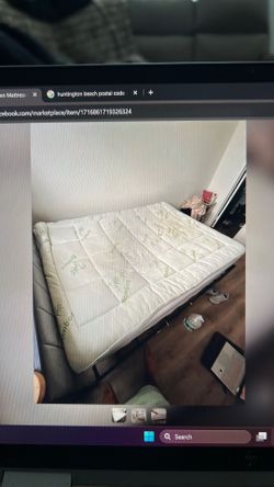 Queen bed with complete set! Wooden/metal bedframe