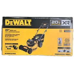 DEWALT DCMW220W2 2x 20V MAX Brushless 20" Cordless Push Lawn Mower