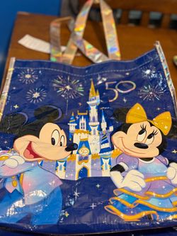 Disney World 50th Anniversary Reusable Tote Bag