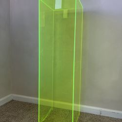 Fluorescent Green Acrylic Pedestal