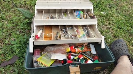 $75 Tackle Boxes And Fishing Rods A Lot