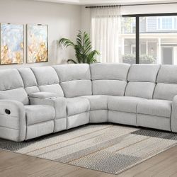 Reclining Sectional With Console On Sale Today 