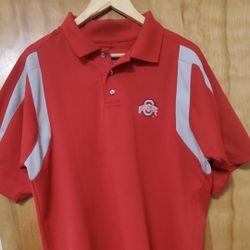Ohio State Polo Shirt OSU size large NCAA Vintage  