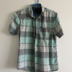 Men’s Buffalo Check Plaid Short Sleeve Top
