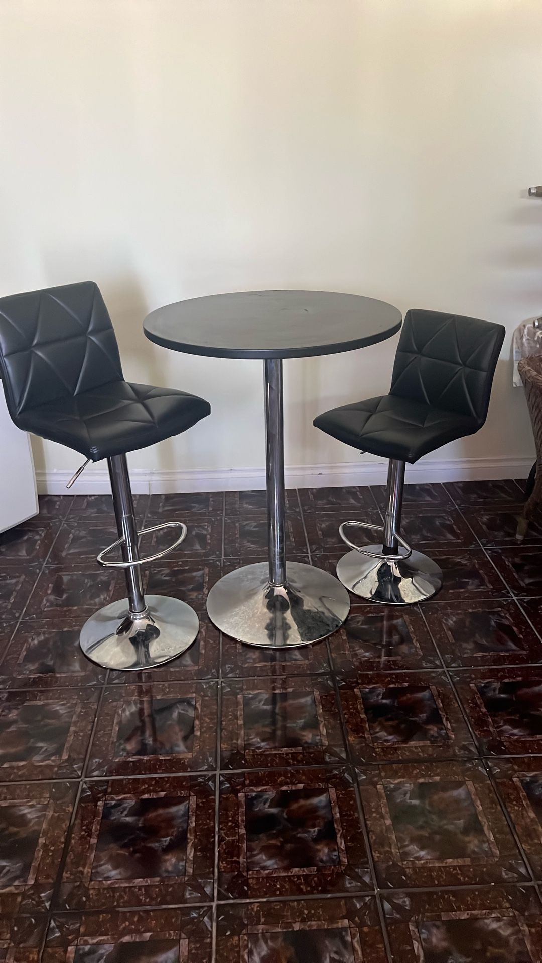 Bar Table And Stools Set
