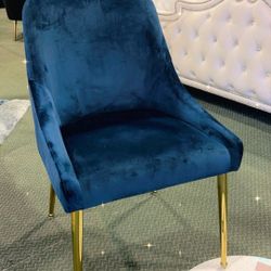 BLUE & GOLD velvet chairs