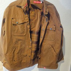 Red Kap Flannel-Lined Canvas Work Jacket XL