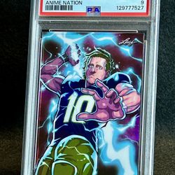 2023 Leaf Web Exclusives ⚡️ Justin Herbert ⚡️ Anime Nation 118/471 PSA 9 Mint 💎 - Los Angeles Chargers ⚡️⚡️
