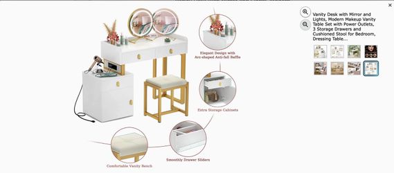 Vanity desk