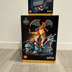 LEGO Pokemon Venusaur, Charizard and Blastoise (72153) + Kanto Badge Set (40892)