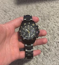 OLEVS Men's Watch Chronograph Calendar Display Steel Waterproof Wristwatches