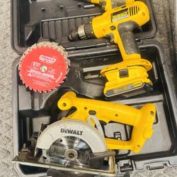 Dewalt Drills And Saw 18vlt