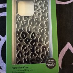Kate Spade iPhone 15 Pro Max Case Cheetah 