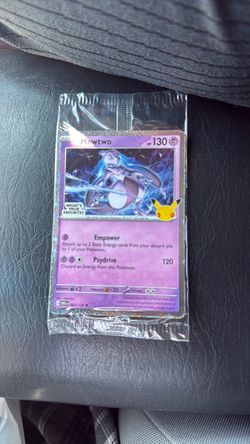 Mewtwo 30th celebration exclusive promo card
