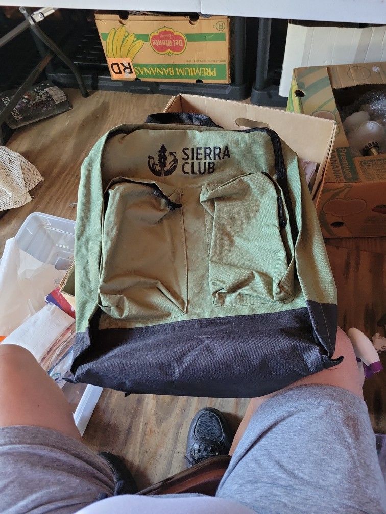 Sierra club backpack.