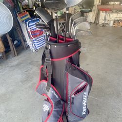 Golf Clubs 12 Ping Callaway Taylor Made Top Flight 12 Clubs With Bag