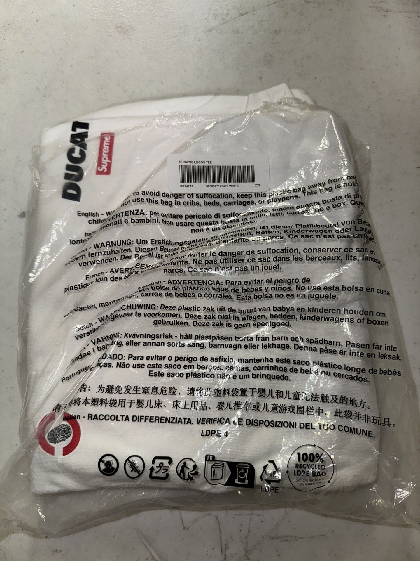 Supreme Ducati Logos Tee