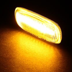 For Audi A3 A4 A6 A8 TT Smoke Lens Amber LED Turn Signal Side Marker Light Lamp
 -(4-PZ101-2Y