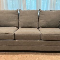 Large Custom-made Bassett Grey Couches (2x Same Size)