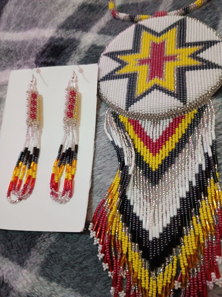 HIS & HERS MEDALLIONS W/ Matching Dagling Earrings
