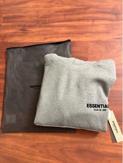 Fear of God Essentials grey hoodie  ‘Dark Oatmeal’