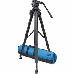Vinten Vision 8 Professional Video Tripod System w/ Fluid Head, Spreader & Case
