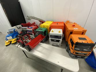 Bruder and Driven By Battat Truck Collection