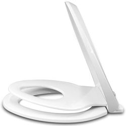 WSSROGY Soft Close Toilet Seat Round & Elongated Quiet Close Both Sizes Available