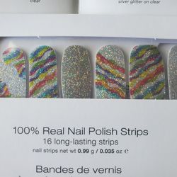 100% REAL NAIL POLISH STRIPS 