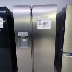HISENSE SIDE BY SIDE REFRIGERATOR WITH 1YEAR WARRANTY/1AÑO DE GARANTIA POR ESCRITO 