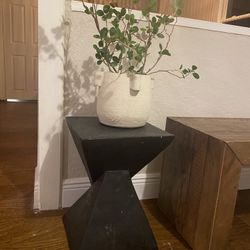Solid Wood Side Table (12x12x18)