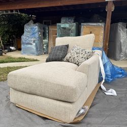 Lane Home Beige Chaise Sofa Bed