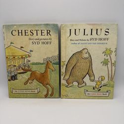 Lot Of 2 Vintage Books Syd Hoff Julius 1959 And Chester 1961 An I Can Read Book