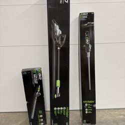 EGO 56v PPX1000 COMMERCIAL TELESCOPIC POWER POLE $479 plus tax at Lowe's   EGO POWER+ Commercial Pole saw attachment $279 plus tax at Lowe's   EGO POW