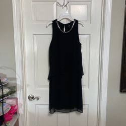 Classic Black Evening Dress Sz. 8