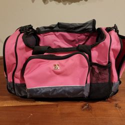 SWISS GEAR Sport Travel Duffle Bag Black And Pink