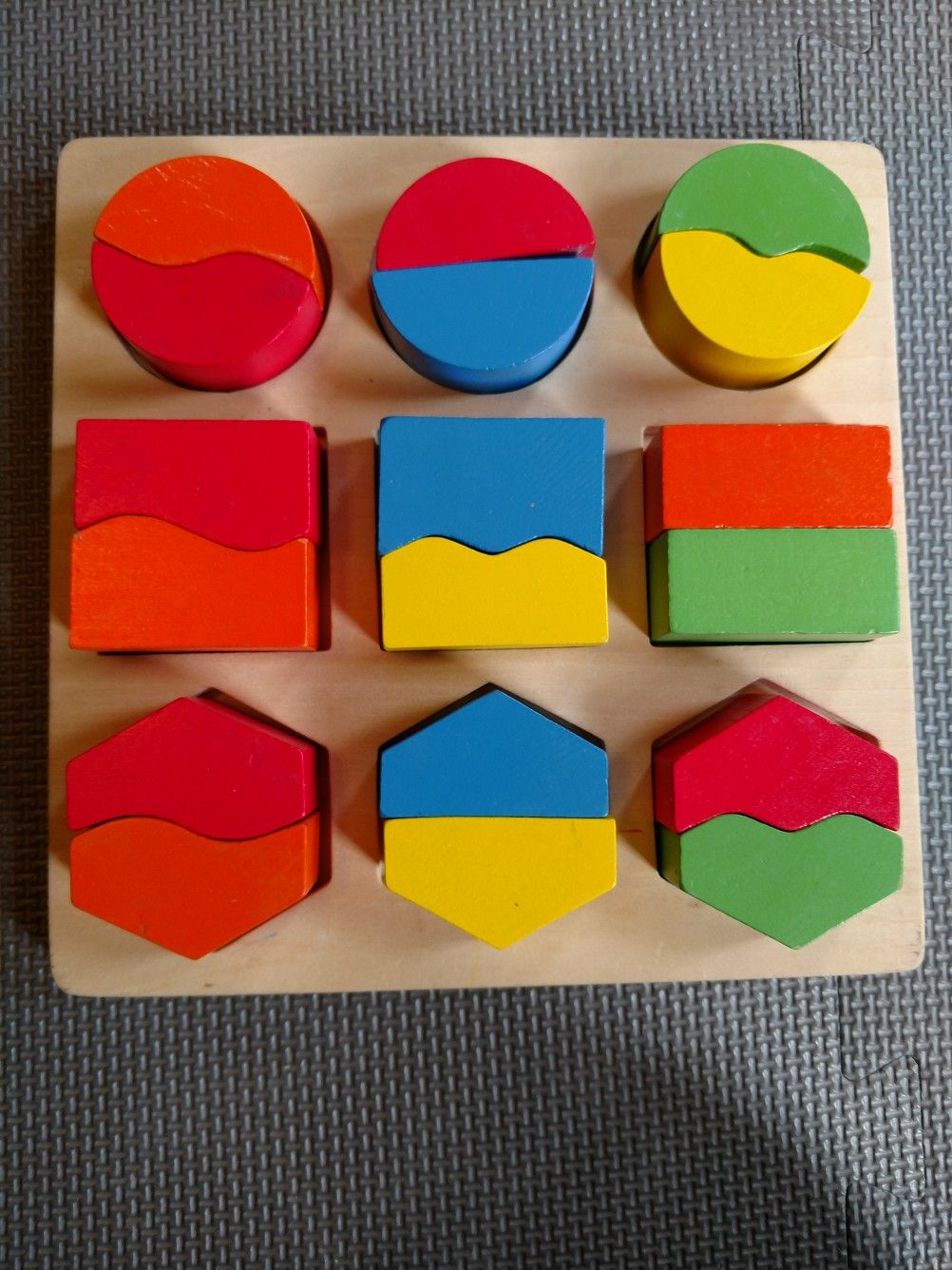 Wood blocks, puzzles for baby kid