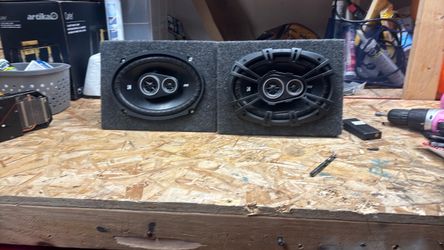 Two kicker speakers