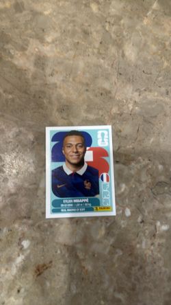 Mbappe panini soccer sticker
