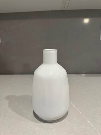Minimalist White Ceramic Vase