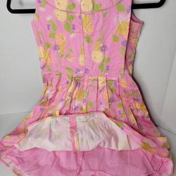 American Girl Doll Garden Flower Dress Girls Pink Size 10 Retired