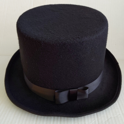 Classic Black Top Hat with Ribbon - Spirit Halloween