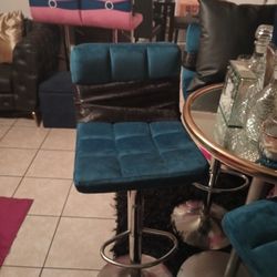 Pink And Blue Bar Stools For Sale 