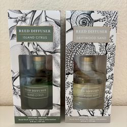 Bellevue Reed Diffusers, 6 fl oz Glass Filled Diffusers, 2 bottles
