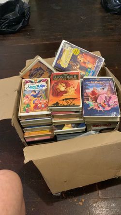 Large Lot of Disney VHS Tapes