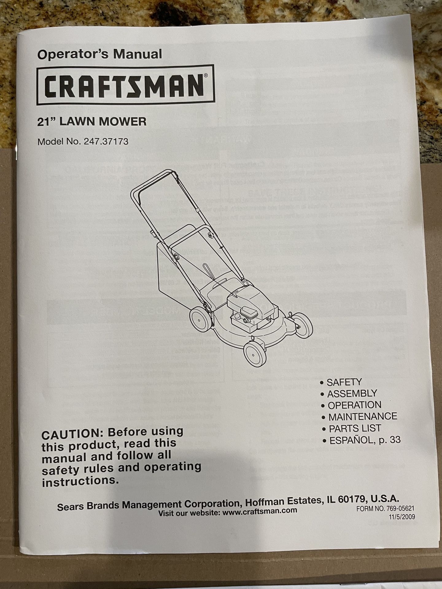 Craftsman 21” Lawn Mower