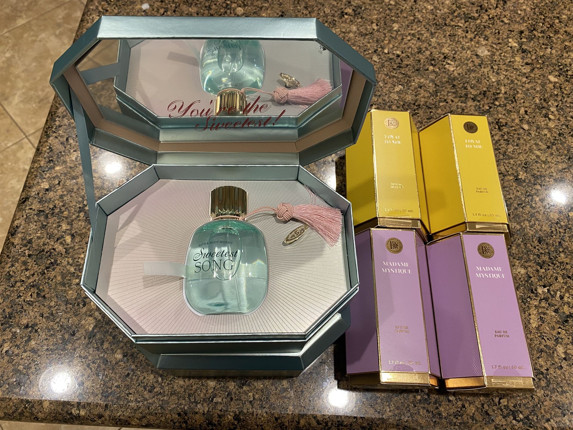Brand new bath and body works perfume. $40 each. Price is firm. :) Higley and ray.