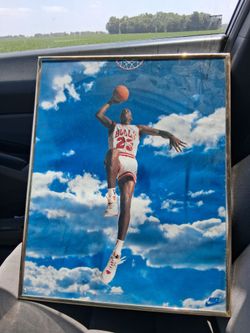 1992 original vintage Nike sky jordan poster 16x20